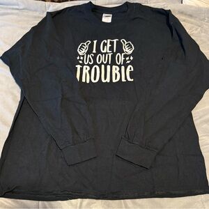 Gildan Black Long Sleeve Graphic Tee